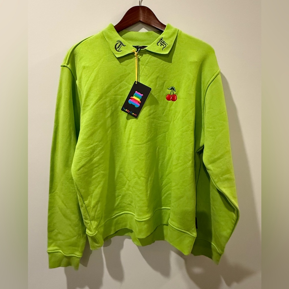 Teddy Fresh Lime Green Sweater Size M